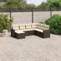 Juego de sofás de jardín 7 piezas con cojines ratán PE marrón by vidaXL, Garden sets - Ref: Foro24-3263529, Price: 457,51 €, ...