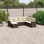 Juego de sofás de jardín 7 piezas con cojines ratán PE marrón by vidaXL, Garden sets - Ref: Foro24-3263529, Price: 464,86 €, ...