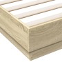 Bettgestell aus Sonoma-Eiche-Engineered-Holz 120x190 cm von vidaXL, Betten und Lattenroste - Ref: Foro24-3209886, Preis: 118,...