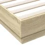 Engineered wood bed frame in Sonoma oak, 120x190 cm. by vidaXL, Beds and slatted bases - Ref: Foro24-3209886, Price: 117,47 €...