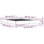 Estructura de cama madera de ingeniería roble Sonoma 120x190 cm de vidaXL, Camas y somieres - Ref: Foro24-3209886, Precio: 11...