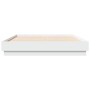 Estructura de cama madera de ingeniería blanca 120x190 cm de vidaXL, Camas y somieres - Ref: Foro24-3209884, Precio: 119,28 €...