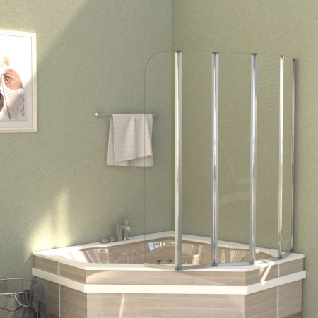 Transparente Duschwand aus gehärtetem Glas, 120 x 140 cm von vidaXL, Duschtüren - Ref: Foro24-146224, Preis: 212,71 €, Rabatt: %