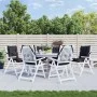 Niedrige Rückenkissen für Stühle, 6 Stück, kariertes schwarzes Oxford-Gewebe. von vidaXL, Kissen für Stühle und Sofas - Ref: ...