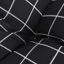 Niedrige Rückenkissen für Stühle, 6 Stück, kariertes schwarzes Oxford-Gewebe. von vidaXL, Kissen für Stühle und Sofas - Ref: ...