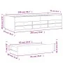 Tumbona con cajones madera de ingeniería blanco 90x200 cm de vidaXL, Camas y somieres - Ref: Foro24-3280874, Precio: 193,19 €...