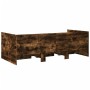 Tumbona con cajones madera ingeniería roble ahumado 90x200 cm de vidaXL, Camas y somieres - Ref: Foro24-3280822, Precio: 208,...