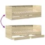 Sunbed with drawers in Sonoma oak engineered wood 90x200 cm by vidaXL, Beds and slatted bases - Ref: Foro24-3280848, Price: 2...