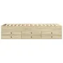 Sunbed with drawers in Sonoma oak engineered wood 90x200 cm by vidaXL, Beds and slatted bases - Ref: Foro24-3280876, Price: 1...