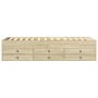 Tumbona con cajones madera ingeniería roble Sonoma 90x200 cm de vidaXL, Camas y somieres - Ref: Foro24-3280876, Precio: 171,6...