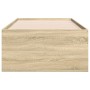 Tumbona con cajones madera ingeniería roble Sonoma 90x200 cm de vidaXL, Camas y somieres - Ref: Foro24-3280876, Precio: 171,6...