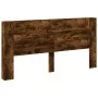 Smoked oak LED headboard 200x16.5x103.5 cm by vidaXL, Headboards and footboards - Ref: Foro24-839270, Price: 102,98 €, Discou...
