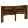 Smoked oak LED headboard 200x16.5x103.5 cm by vidaXL, Headboards and footboards - Ref: Foro24-839270, Price: 102,98 €, Discou...