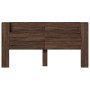 Cabecero de cama con LED marrón roble 200x16,5x103,5 cm de vidaXL, Cabeceros y pies de cama - Ref: Foro24-839272, Precio: 109...