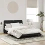 Bettgestell mit schwarzem Samtkopfteil 160x200 cm von vidaXL, Betten und Lattenroste - Ref: Foro24-3207931, Preis: 226,88 €, ...