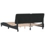 Estructura de cama con cabecero de terciopelo negro 160x200 cm de vidaXL, Camas y somieres - Ref: Foro24-3207931, Precio: 230...
