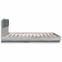Cama con cabecero madera de ingeniería gris Sonoma 180x200 cm de vidaXL, Camas y somieres - Ref: Foro24-3209903, Precio: 206,...