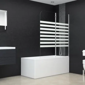 Gestreifte Duschwand aus gehärtetem Glas, 120 x 140 cm von vidaXL, Duschtüren - Ref: Foro24-146225, Preis: 178,17 €, Rabatt: %