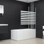 Gestreifte Duschwand aus gehärtetem Glas, 120 x 140 cm von vidaXL, Duschtüren - Ref: Foro24-146225, Preis: 178,17 €, Rabatt: %