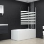 Gestreifte Duschwand aus gehärtetem Glas, 120 x 140 cm von vidaXL, Duschtüren - Ref: Foro24-146225, Preis: 173,93 €, Rabatt: %