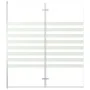 Gestreifte Duschwand aus gehärtetem Glas, 120 x 140 cm von vidaXL, Duschtüren - Ref: Foro24-146225, Preis: 178,17 €, Rabatt: %
