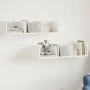 Wandmöbel 2 Stück aus weißem Ingenieurholz 75x18x16,5 cm von vidaXL, Regale und Regale - Ref: Foro24-840430, Preis: 31,05 €, ...