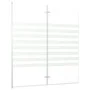 Gestreifte Duschwand aus gehärtetem Glas, 120 x 140 cm von vidaXL, Duschtüren - Ref: Foro24-146225, Preis: 178,17 €, Rabatt: %