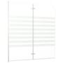 Gestreifte Duschwand aus gehärtetem Glas, 120 x 140 cm von vidaXL, Duschtüren - Ref: Foro24-146225, Preis: 173,93 €, Rabatt: %