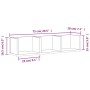 Muebles de pared 2 uds madera ingeniería blanco 75x18x16,5 cm by vidaXL, Shelves and shelves - Ref: Foro24-840430, Price: 31,...