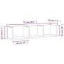Wandmöbel 2 Stück aus weißem Ingenieurholz 75x18x16,5 cm von vidaXL, Regale und Regale - Ref: Foro24-840430, Preis: 31,05 €, ...