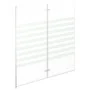 Gestreifte Duschwand aus gehärtetem Glas, 120 x 140 cm von vidaXL, Duschtüren - Ref: Foro24-146225, Preis: 178,17 €, Rabatt: %