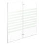 Gestreifte Duschwand aus gehärtetem Glas, 120 x 140 cm von vidaXL, Duschtüren - Ref: Foro24-146225, Preis: 173,93 €, Rabatt: %