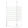 Gestreifte Duschwand aus gehärtetem Glas, 120 x 140 cm von vidaXL, Duschtüren - Ref: Foro24-146225, Preis: 173,93 €, Rabatt: %