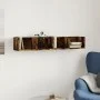 Mueble de pared madera ingeniería roble ahumado 99x18x16,5 cm by vidaXL, Shelves and shelves - Ref: Foro24-840451, Price: 29,...