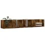 Mueble de pared madera ingeniería roble ahumado 99x18x16,5 cm by vidaXL, Shelves and shelves - Ref: Foro24-840451, Price: 29,...