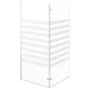 Gestreifte Duschwand aus gehärtetem Glas, 120 x 140 cm von vidaXL, Duschtüren - Ref: Foro24-146225, Preis: 178,17 €, Rabatt: %