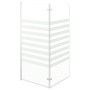 Gestreifte Duschwand aus gehärtetem Glas, 120 x 140 cm von vidaXL, Duschtüren - Ref: Foro24-146225, Preis: 173,93 €, Rabatt: %
