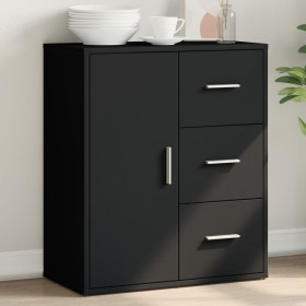 Aparador de madera de ingeniería negro 60x31x70 cm by vidaXL, Sideboards - Ref: Foro24-840472, Price: 87,42 €, Discount: %