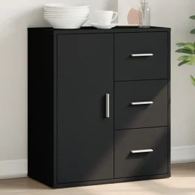 Schwarzer Schrank aus Holzwerkstoff 60x31x70 cm von vidaXL, Sideboards - Ref: Foro24-840472, Preis: 86,01 €, Rabatt: %