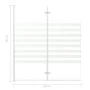 Gestreifte Duschwand aus gehärtetem Glas, 120 x 140 cm von vidaXL, Duschtüren - Ref: Foro24-146225, Preis: 178,17 €, Rabatt: %
