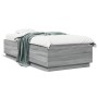 Sonoma-grauer Holzwerkstoff-Bettrahmen 90 x 200 cm von vidaXL, Betten und Lattenroste - Ref: Foro24-3209728, Preis: 116,56 €,...