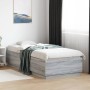 Sonoma-grauer Holzwerkstoff-Bettrahmen 90 x 200 cm von vidaXL, Betten und Lattenroste - Ref: Foro24-3209728, Preis: 116,56 €,...