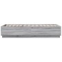 Sonoma-grauer Holzwerkstoff-Bettrahmen 90 x 200 cm von vidaXL, Betten und Lattenroste - Ref: Foro24-3209728, Preis: 116,56 €,...