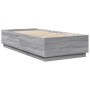 Sonoma-grauer Holzwerkstoff-Bettrahmen 90 x 200 cm von vidaXL, Betten und Lattenroste - Ref: Foro24-3209728, Preis: 116,56 €,...