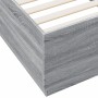 Sonoma-grauer Holzwerkstoff-Bettrahmen 90 x 200 cm von vidaXL, Betten und Lattenroste - Ref: Foro24-3209728, Preis: 116,56 €,...