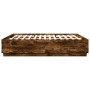 Smoked oak engineered wood bed frame 180x200cm by vidaXL, Beds and slatted bases - Ref: Foro24-3209685, Price: 166,22 €, Disc...