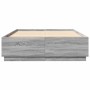 Sonoma-grauer Holzwerkstoff-Bettrahmen 160 x 200 cm von vidaXL, Betten und Lattenroste - Ref: Foro24-3209693, Preis: 159,64 €...