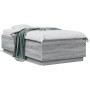 Sonoma-grauer Holzwerkstoff-Bettrahmen 90 x 190 cm von vidaXL, Betten und Lattenroste - Ref: Foro24-3209756, Preis: 114,21 €,...