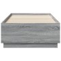 Sonoma-grauer Holzwerkstoff-Bettrahmen 90 x 190 cm von vidaXL, Betten und Lattenroste - Ref: Foro24-3209756, Preis: 114,21 €,...