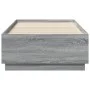 Sonoma gray engineered wood bed frame 90x190 cm by vidaXL, Beds and slatted bases - Ref: Foro24-3209756, Price: 112,86 €, Dis...